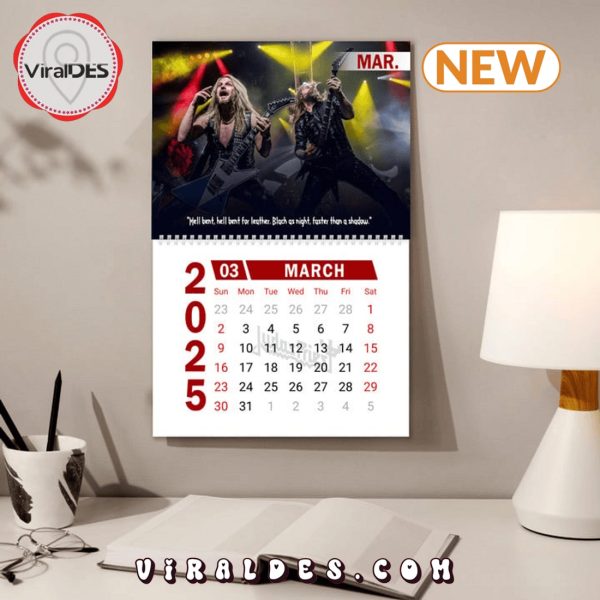 Judas Priest Band 2025 New Year Calendar