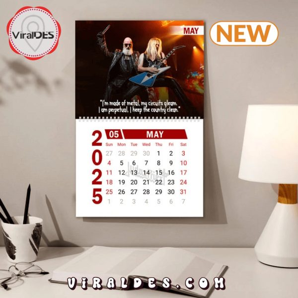 Judas Priest Band 2025 New Year Calendar