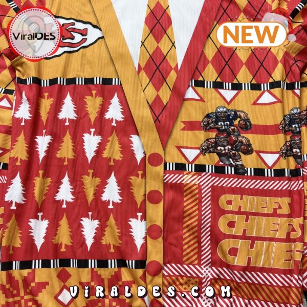 Kansas City Chiefs Football Cardigan Ugly Sweater