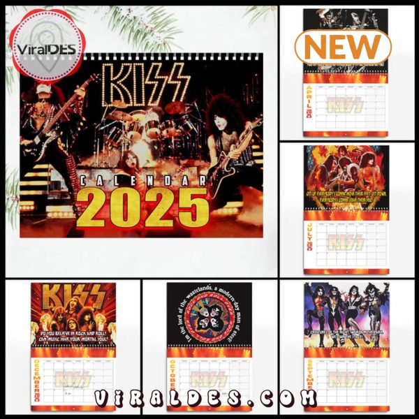 Kiss Rock Band 2025 New Year Calendar