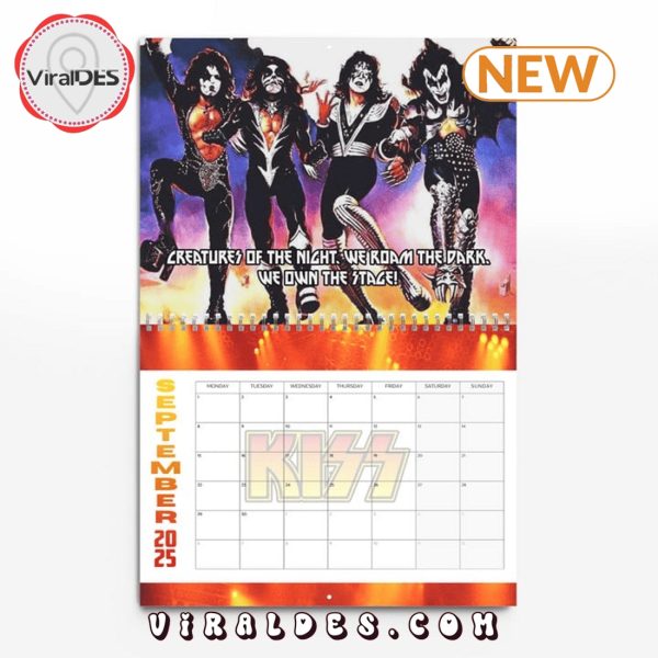 Kiss Rock Band 2025 New Year Calendar