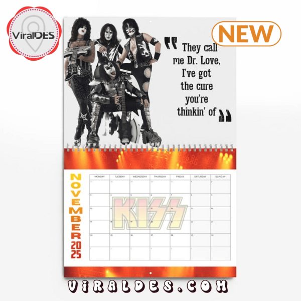 Kiss Rock Band 2025 New Year Calendar