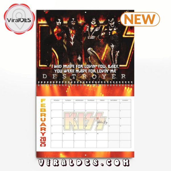 Kiss Rock Band 2025 New Year Calendar