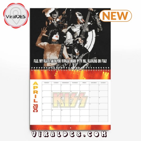 Kiss Rock Band 2025 New Year Calendar