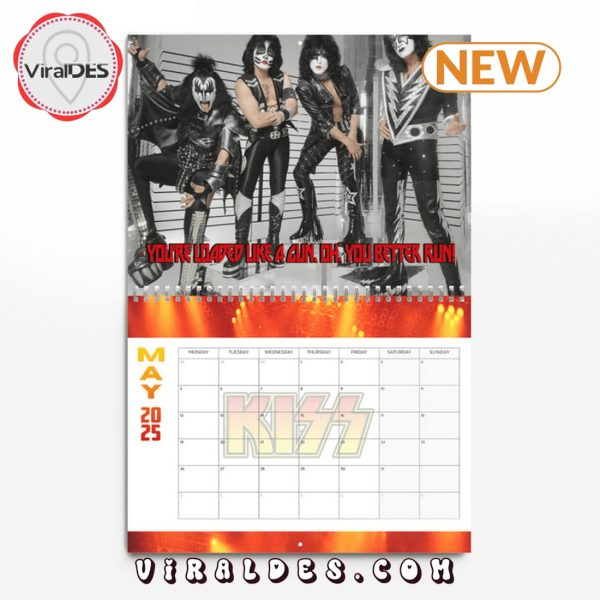 Kiss Rock Band 2025 New Year Calendar