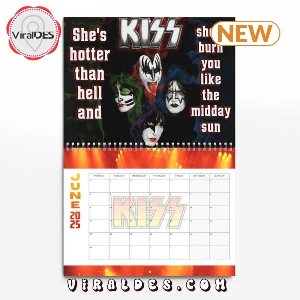 Kiss Rock Band 2025 New Year Calendar