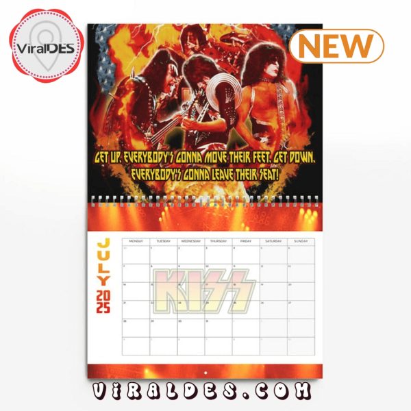 Kiss Rock Band 2025 New Year Calendar