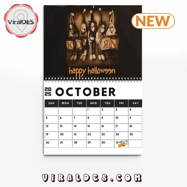 Korn Band 2025 New Year Calendar