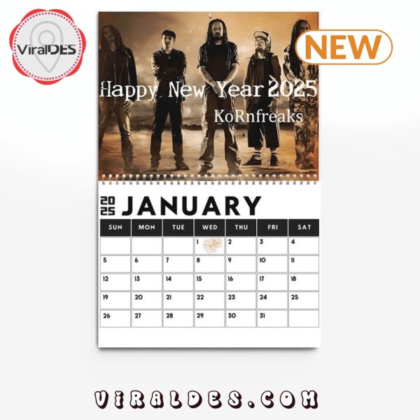 Korn Band 2025 New Year Calendar