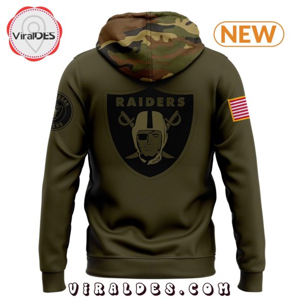 Las Vegas Raiders Camo 2024 Salute to Service Hoodie