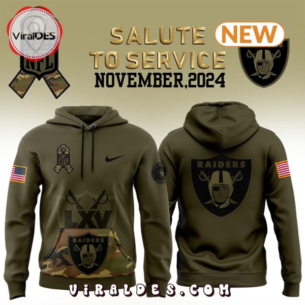 Las Vegas Raiders Camo Salute to Service Hoodie