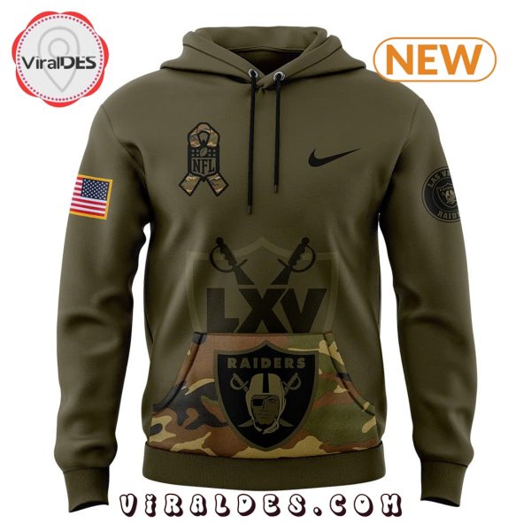 Las Vegas Raiders Camo Salute to Service Hoodie