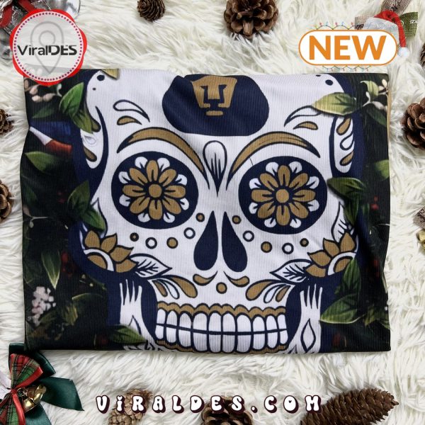 LIGA MX Pumas UNAM 2024 Sugar Skull Ugly Sweater