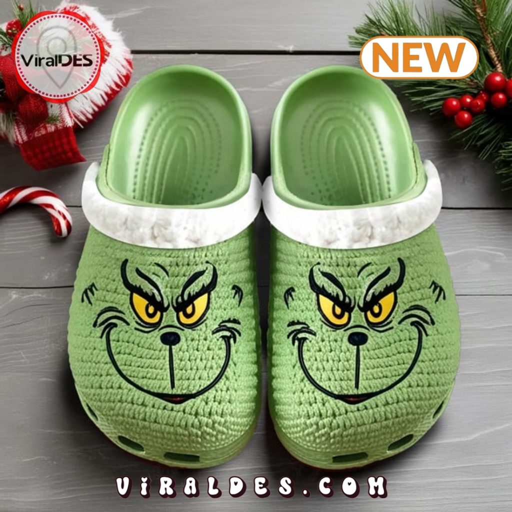 Grinch Clogs Limited Edition The Grinch 2024 Crocs Clogs - Viraldes Store