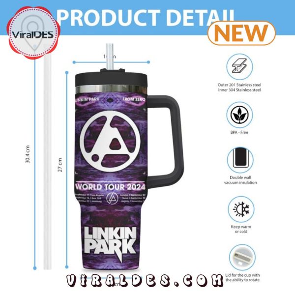 Linkin Park World Tour 2024 Stanley Tumbler