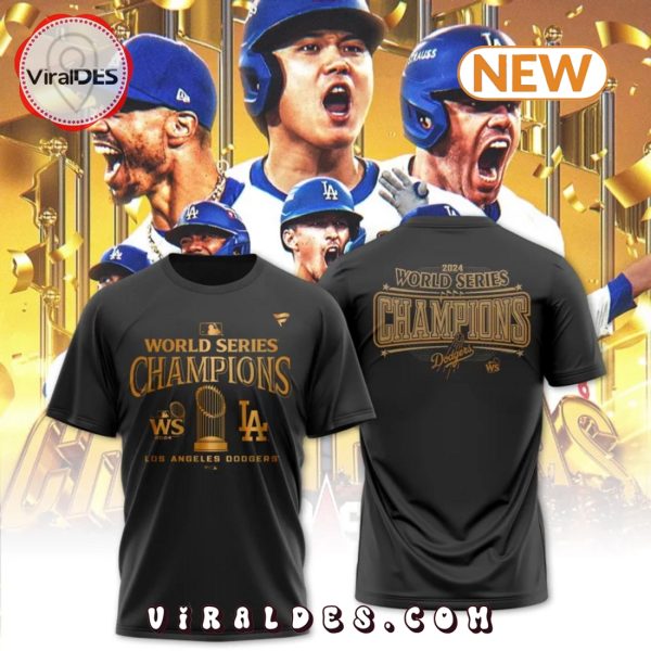 Los Angeles Dodgers 2024 Champions Black Shirt