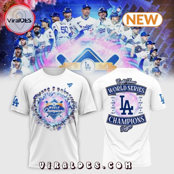 Los Angeles Dodgers 2024 Champions White Shirt