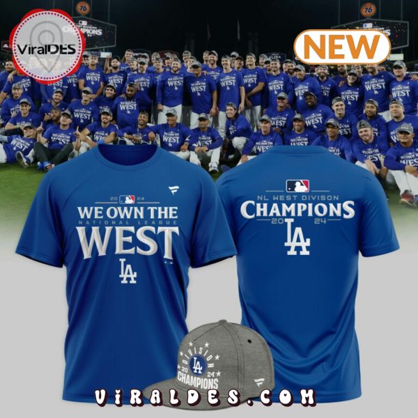 Los Angeles Dodgers 2024 NL Champions T-Shirt, Cap