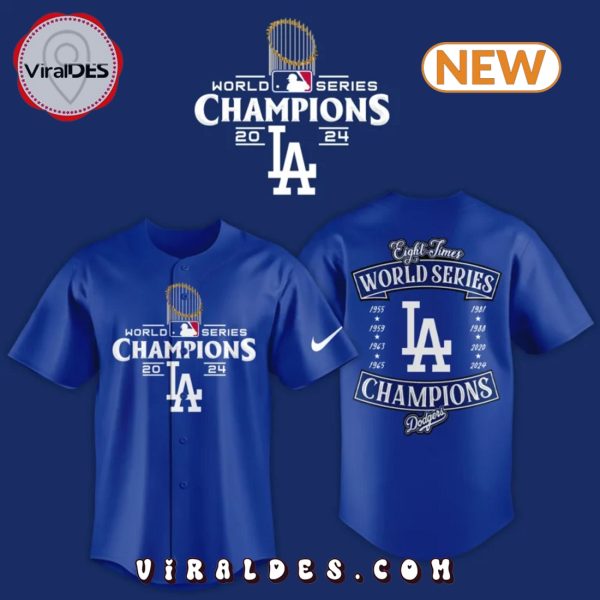 Los Angeles Dodgers 2024 World Series Champions Navy Jersey