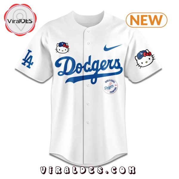 Los Angeles Dodgers X Hello Kitty 2024 Champions Baseball Jersey