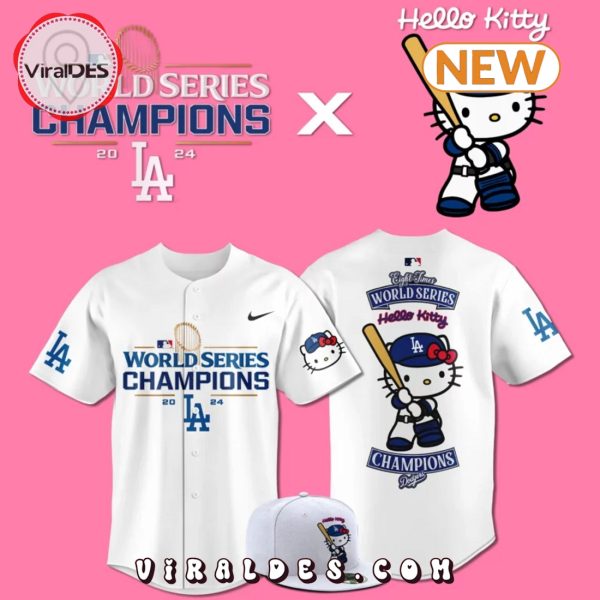 Los Angeles Dodgers X Hello Kitty 2024 World Series Jersey