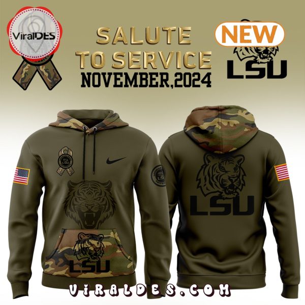 LSU Tigers Camo Salute to Service Hoodie