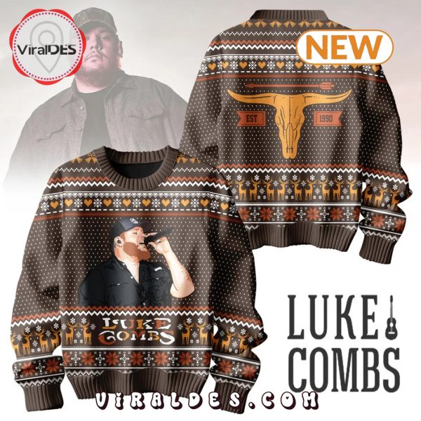 Luke Combs 2024 Christmas Ugly Sweater