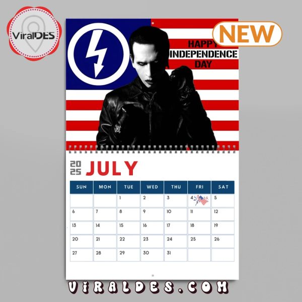 Marilyn Manson 2025 New Year Calendar