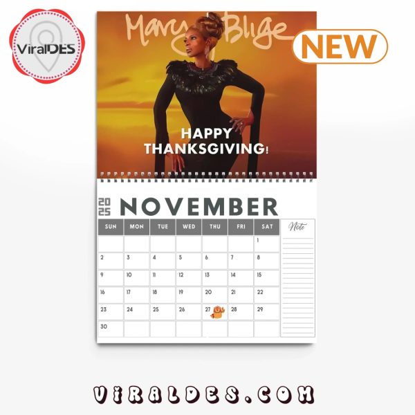 Mary J. Blige 2025 New Year Calendar