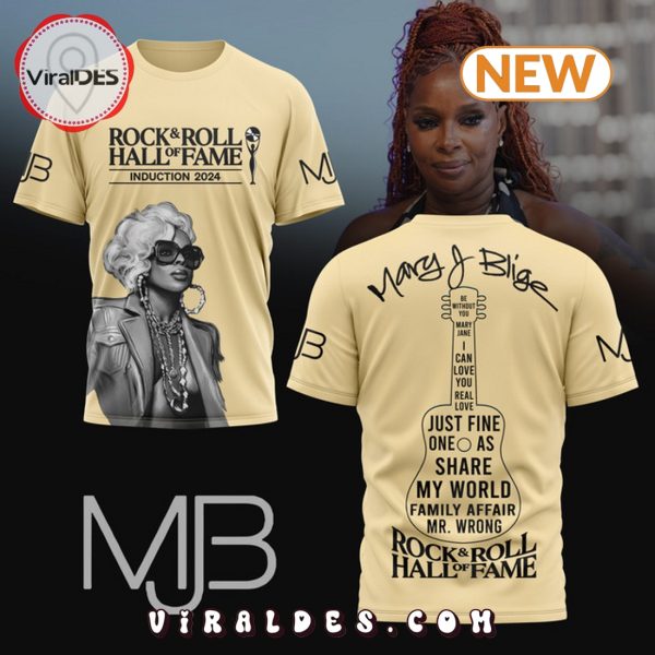 Mary J. Blige – Rock & Roll Hall of Fame Yellow Shirt