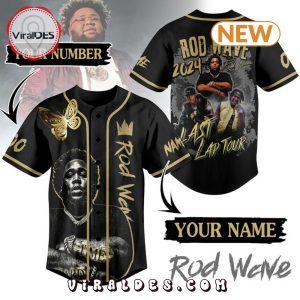 Rod Wave 2024 Last Lap Tour Custom Baseball Jersey