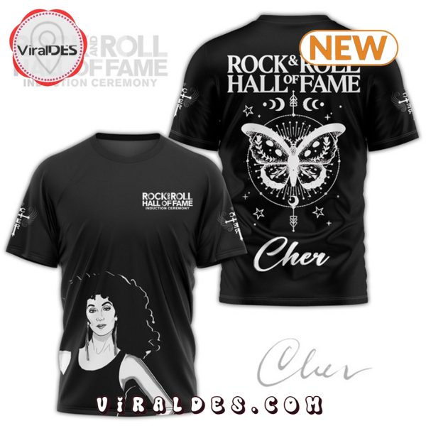 Men’s Cher Rock & Roll Hall of Fame Black Shirt