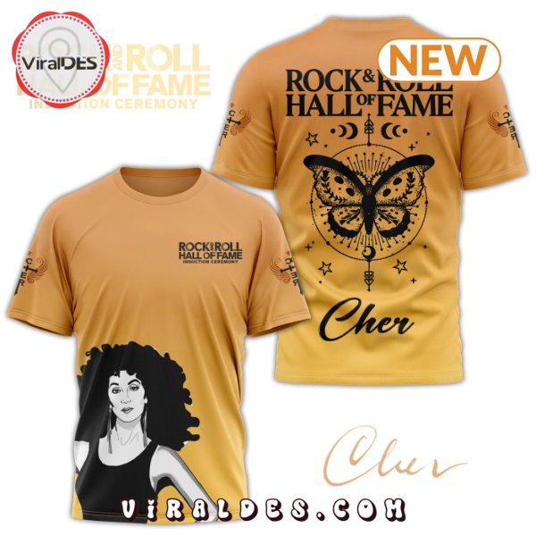 Men’s Cher Rock & Roll Hall of Fame Yellow Shirt