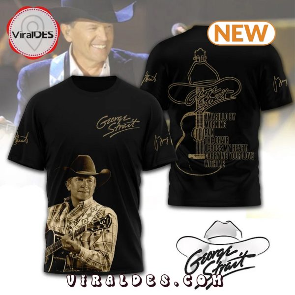 Men’s George Strait Signatures Black Shirt