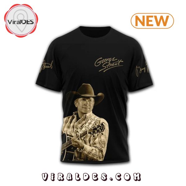 Men’s George Strait Signatures Black Shirt