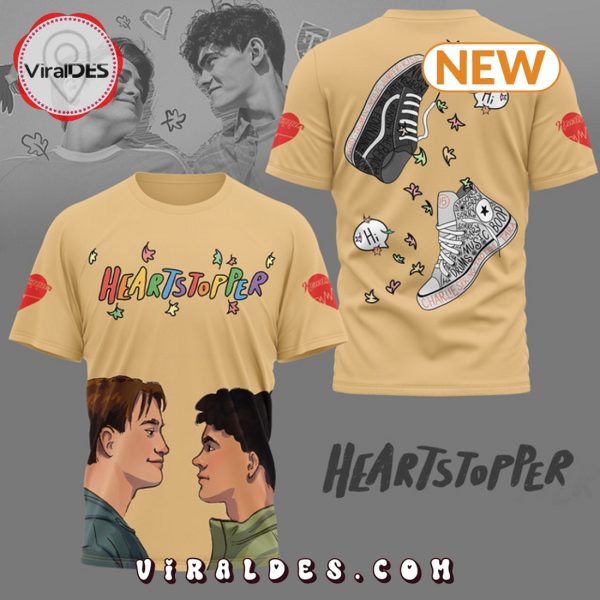 Men’s Heartstopper Romance Series Beige Shirt