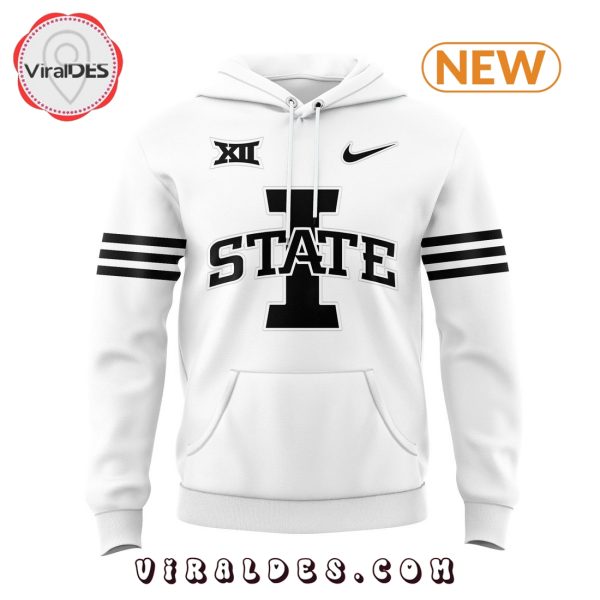 Men’s Iowa State Football White Hoodie, Jogger, Cap