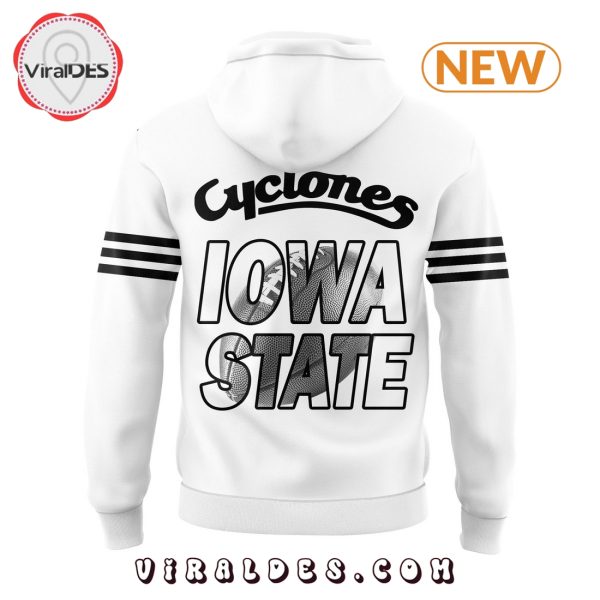 Men’s Iowa State Football White Hoodie, Jogger, Cap