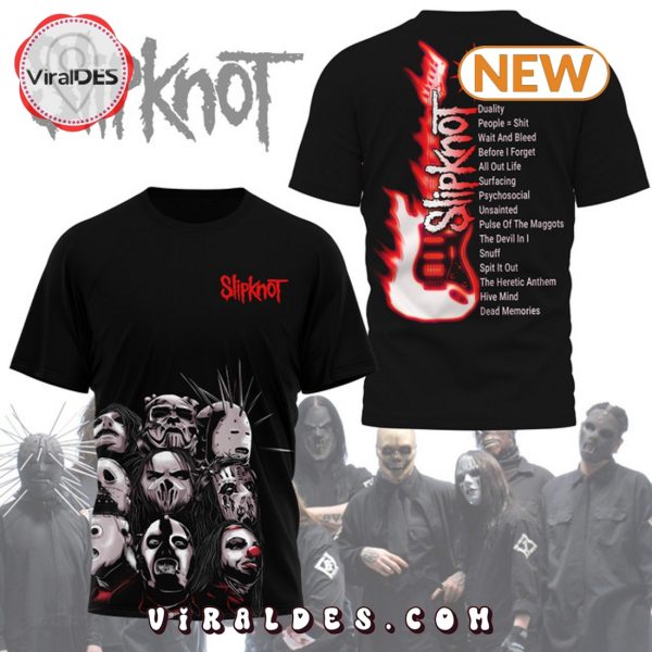 Men’s Slipknot Band Black Shirt