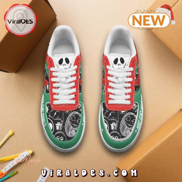 Merry Scary Holidays Christmas 2024 Air Force 1 Shoes