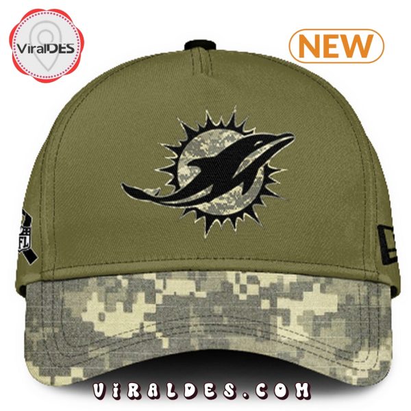 Miami Dolphins Salute to Service Camo Hoodie, Jogger, Cap