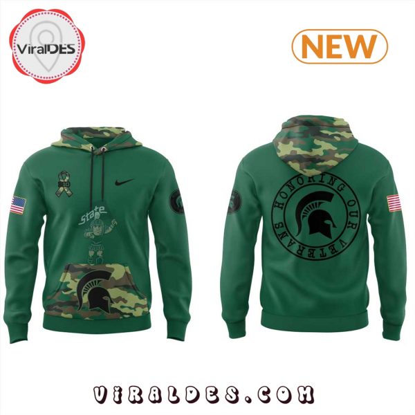 Michigan State Spartans NCAA 2024 Veterans Day Hoodie, Jogger, Cap