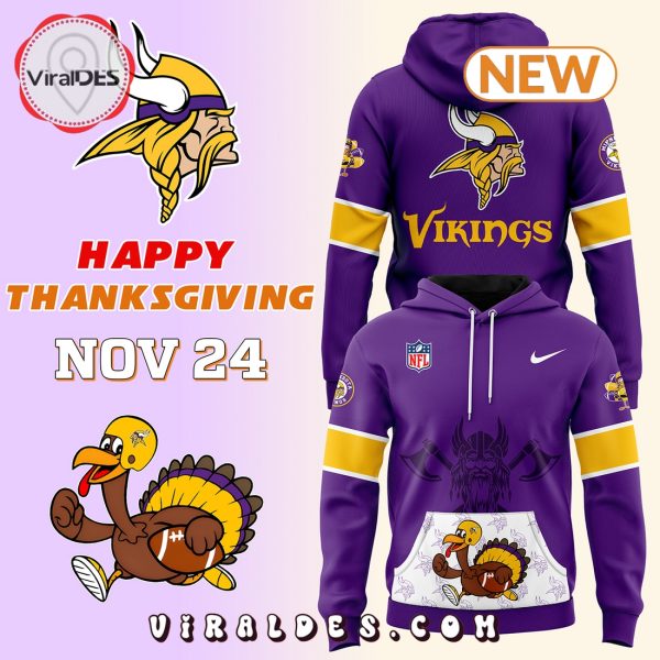 Minnesota Vikings 2024 Thanksgiving Day Hoodie