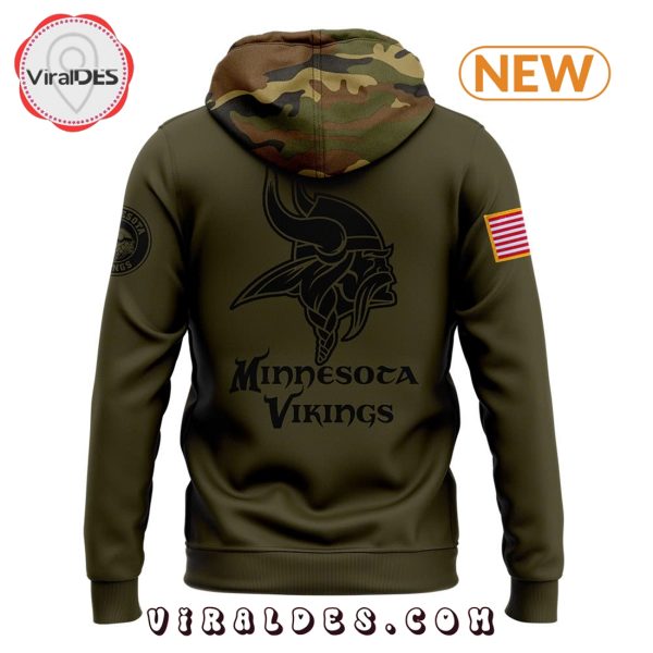 Minnesota Vikings Camo 2024 Salute to Service Hoodie