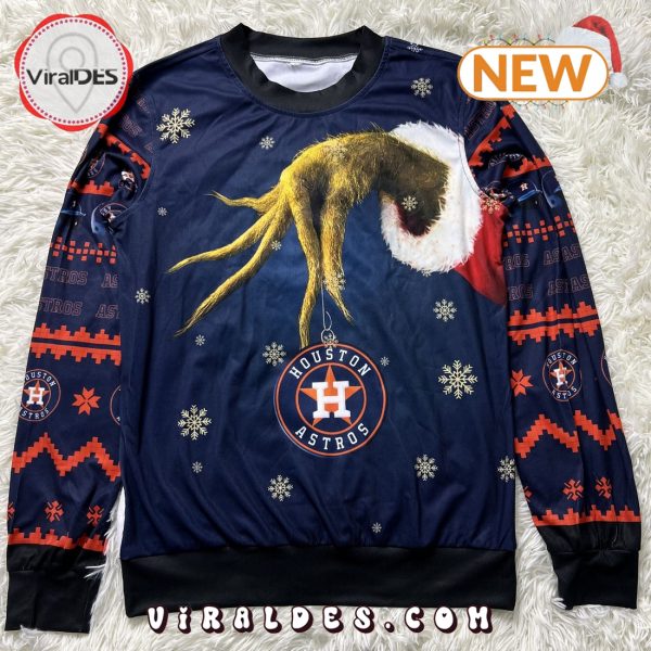 MLB Houston Astros Grinch Ugly Christmas Sweater