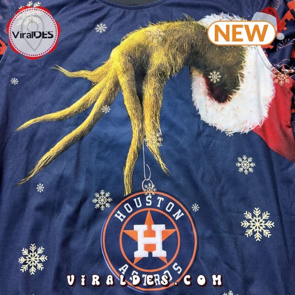 MLB Houston Astros Grinch Ugly Christmas Sweater