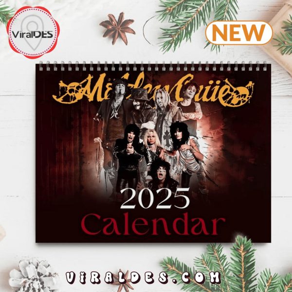 Mötley Crüe Band 2025 New Year Calendar