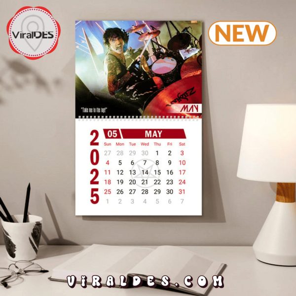 Mötley Crüe Band 2025 New Year Calendar