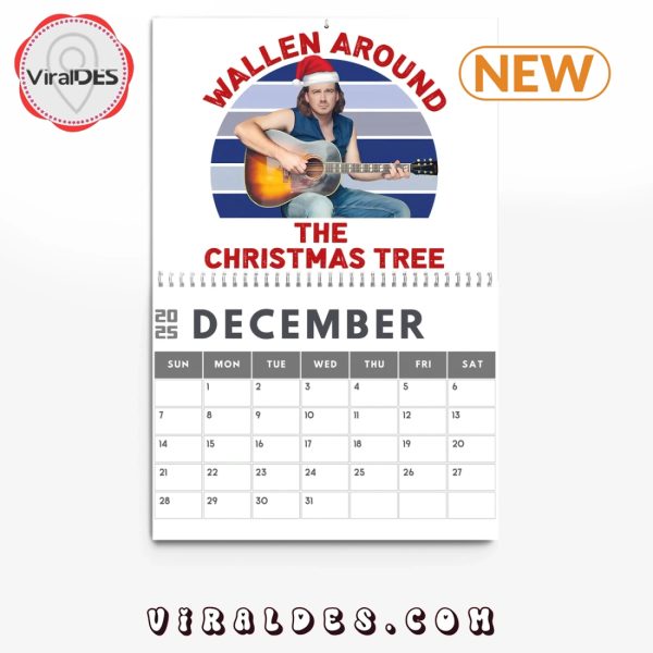 Morgan Wallen 2025 New Year Calendar