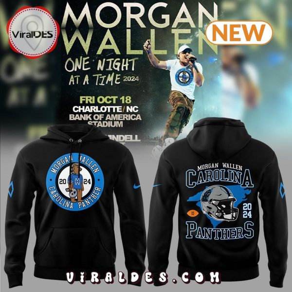 Morgan Wallen x Carolina Panthers Black Hoodie